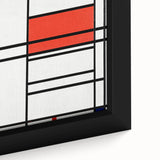 Modern Wall Art – Piet Mondrian’s Composition No. 4 in Red and Blue