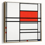 Modern Wall Art – Piet Mondrian’s Composition No. 4 in Red and Blue
