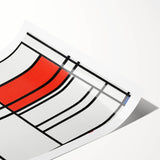 Modern Wall Art – Piet Mondrian’s Composition No. 4 in Red and Blue