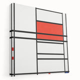 Modern Wall Art – Piet Mondrian’s Composition No. 4 in Red and Blue