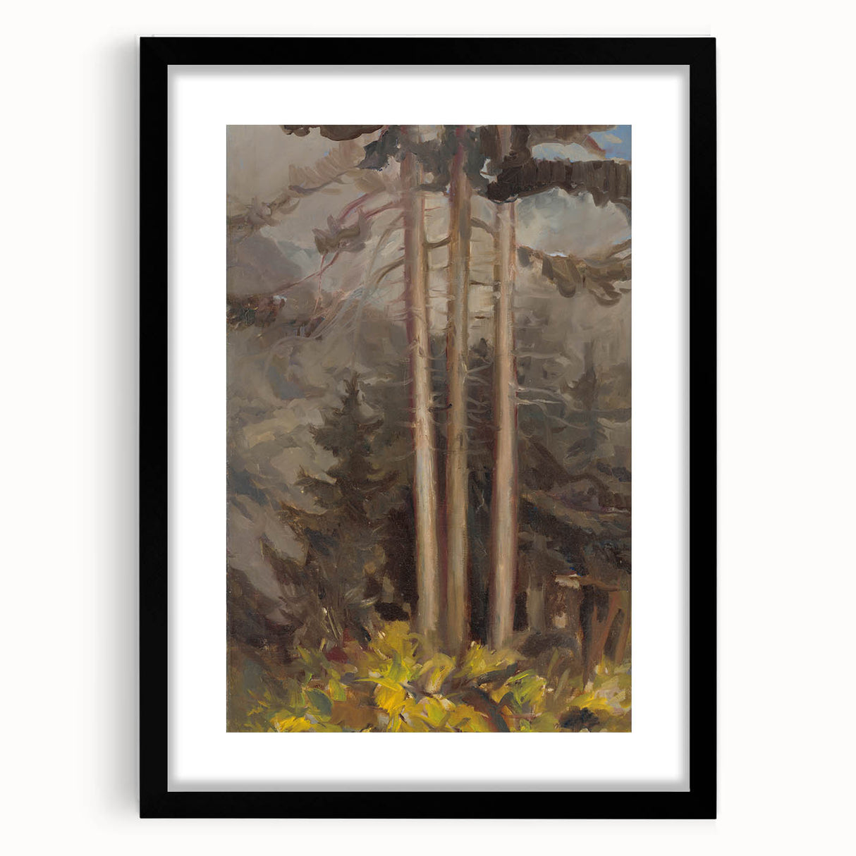 Modern Spruce Forest Wall Art - Abstract Contemporary Art Prints