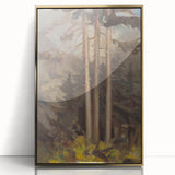 Modern Spruce Forest Wall Art - Abstract Contemporary Art Prints