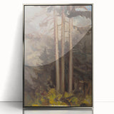 Modern Spruce Forest Wall Art - Abstract Contemporary Art Prints