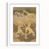 Dynamic Horse Scene Wall Art - Abstract Modern Art Prints