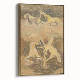 Dynamic Horse Scene Wall Art - Abstract Modern Art Prints