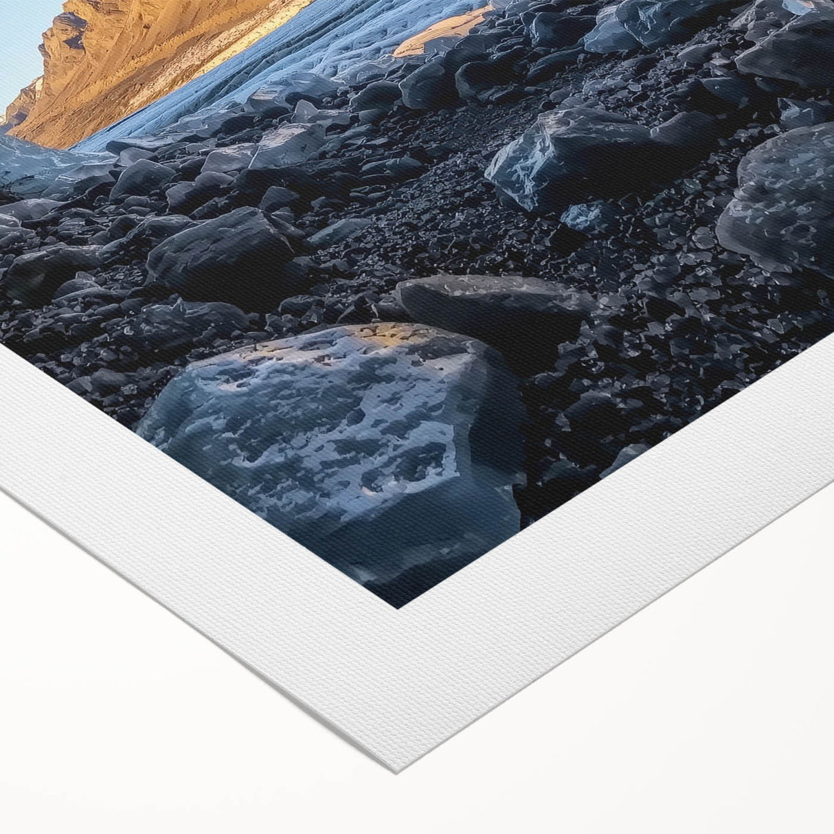 Rolled canvas artwork showcasing a stunning landscape of mystical caves with intricate details and vibrant colors, ideal for home decor or art enthusiasts. Packaged securely in a durable cardboard tube for safe shipping.