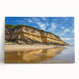 Stretched canvas artwork depicting a stunning cliff landscape, showcasing vibrant colors and intricate details, ideal for enhancing home decor and creating a serene atmosphere.