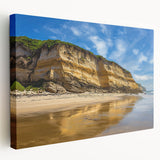 Stretched canvas artwork depicting dramatic cliffs and landscapes, showcasing vivid colors and intricate details, perfect for enhancing modern home decor.
