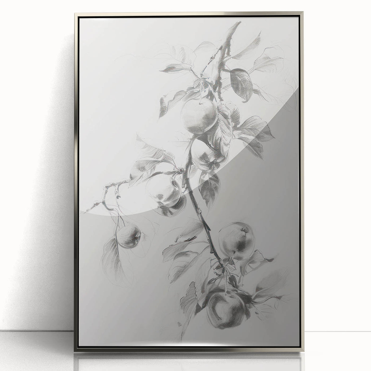 Elegant Black and White Living Room Wall Art – Modern Canvas Print