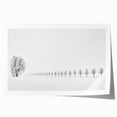 Minimalist Office Wall Art – Modern Black and White Winter Scene