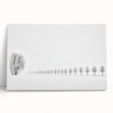 Minimalist Office Wall Art – Modern Black and White Winter Scene