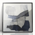 Modern Abstract Wall Art – Linear Terrain in Gray, Black & White