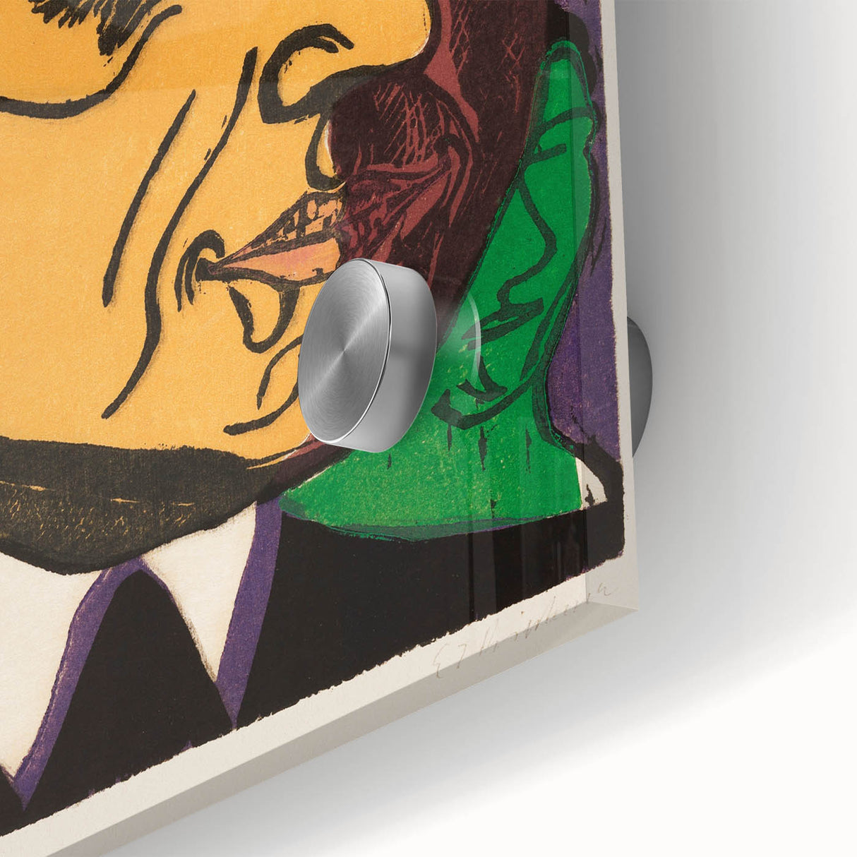 Expressionist Art - Vibrant Dual Portrait with Bold Colors