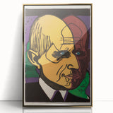 Expressionist Art - Vibrant Dual Portrait with Bold Colors