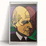 Expressionist Art - Vibrant Dual Portrait with Bold Colors