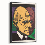 Expressionist Art - Vibrant Dual Portrait with Bold Colors