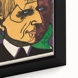 Expressionist Art - Vibrant Dual Portrait with Bold Colors