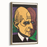 Expressionist Art - Vibrant Dual Portrait with Bold Colors