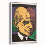 Expressionist Art - Vibrant Dual Portrait with Bold Colors