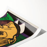 Expressionist Art - Vibrant Dual Portrait with Bold Colors