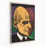 Expressionist Art - Vibrant Dual Portrait with Bold Colors