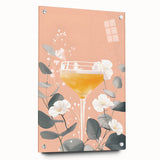 Large abstract wall art on acrylic glass showcasing vibrant colors, ideal for dining room or bedroom decor.