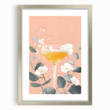 Textured abstract art print in neutral tones on a framed canvas, suitable for bedroom decor.