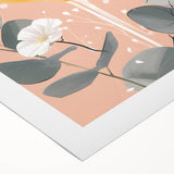 Art deco poster featuring a stylized cocktail glass in bold black and gold tones on rolled canvas.