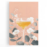 Large black and white stretched canvas featuring assorted kitchen utensils, ideal for kitchen wall art.