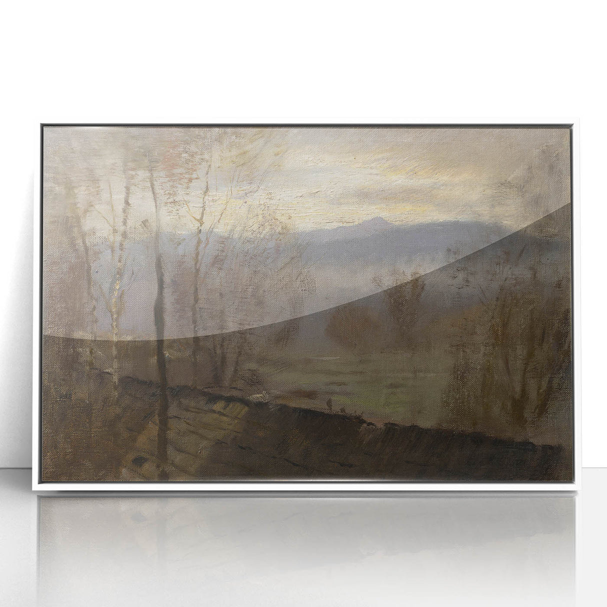 Impressionist Landscape Wall Art - Early Evening River by Mednyánszky