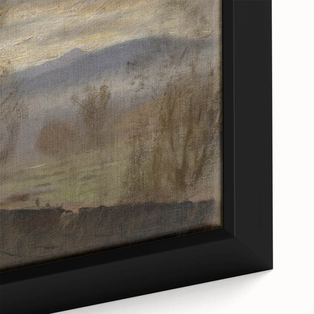Impressionist Landscape Wall Art - Early Evening River by Mednyánszky