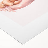 Sleeping Teddy on Moon Print - Nursery Wall Art for Kids