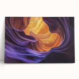Stretched canvas artwork depicting vibrant canyons in a stunning landscape, featuring rich colors and intricate details, perfect for home decor.