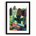 Modern Wall Art - Vibrant Abstract Park Scene - Contemporary Art Print