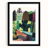 Modern Wall Art - Vibrant Abstract Park Scene - Contemporary Art Print