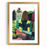 Modern Wall Art - Vibrant Abstract Park Scene - Contemporary Art Print