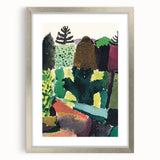 Modern Wall Art - Vibrant Abstract Park Scene - Contemporary Art Print