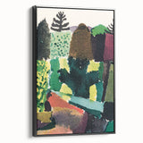 Modern Wall Art - Vibrant Abstract Park Scene - Contemporary Art Print