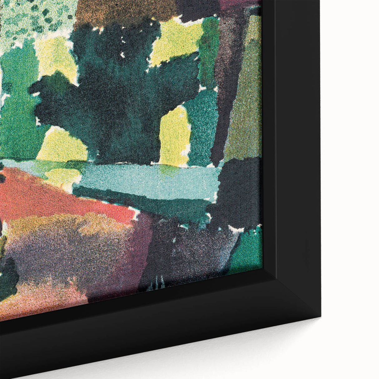 Modern Wall Art - Vibrant Abstract Park Scene - Contemporary Art Print