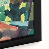 Modern Wall Art - Vibrant Abstract Park Scene - Contemporary Art Print