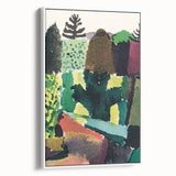 Modern Wall Art - Vibrant Abstract Park Scene - Contemporary Art Print