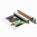 Modern Wall Art - Vibrant Abstract Park Scene - Contemporary Art Print