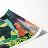 Modern Wall Art - Vibrant Abstract Park Scene - Contemporary Art Print