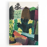 Modern Wall Art - Vibrant Abstract Park Scene - Contemporary Art Print