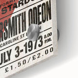 David Bowie Ziggy Stardust Retro Poster - Vintage Concert Art