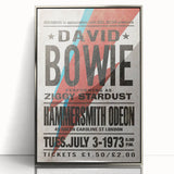 David Bowie Ziggy Stardust Retro Poster - Vintage Concert Art