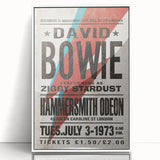 David Bowie Ziggy Stardust Retro Poster - Vintage Concert Art