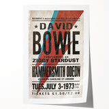David Bowie Ziggy Stardust Retro Poster - Vintage Concert Art
