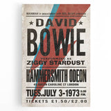David Bowie Ziggy Stardust Retro Poster - Vintage Concert Art