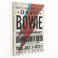 David Bowie Ziggy Stardust Retro Poster - Vintage Concert Art